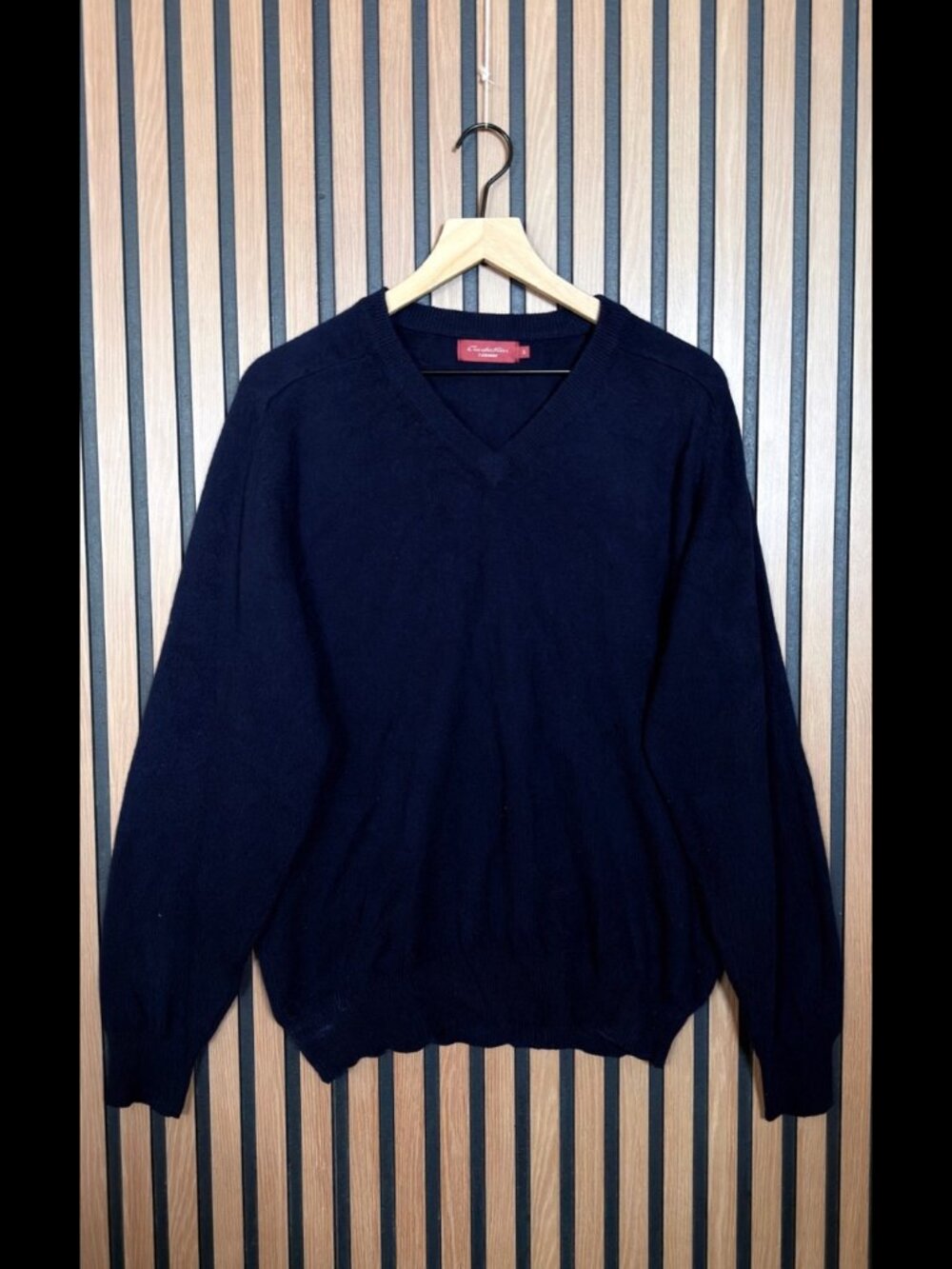 Emidio Tucci Sweater 5 / XL Mens Blue Long Sleeve 100% Cashmere Pullover